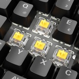 Sharkoon SKILLER SGK50 S2, Gaming-tastatur Sort, DE-layout, Gateron Yellow