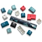Sharkoon SKILLER SGK50 S3 Design Bundle D1, Sæt graugrün/Rød