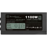 SilverStone ST1100-TI v2.0 enhed til strømforsyning 1100 W 20+4 pin ATX ATX Sort, PC strømforsyning Sort, 1100 W, 90 - 264 V, 1200 W, 47 - 63 Hz, Aktiv, 120 W