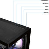 Thermaltake PC-000112-DE, Gaming PC Sort/gennemsigtig