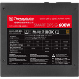 Thermaltake SPG-600DH2CCB enhed til strømforsyning 600 W 24-pin ATX ATX Sort, Rød, PC strømforsyning Sort, 600 W, 100 - 240 V, 720 W, 47 - 63 Hz, 9 A, Aktiv
