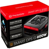 Thermaltake SPG-600DH2CCB enhed til strømforsyning 600 W 24-pin ATX ATX Sort, Rød, PC strømforsyning Sort, 600 W, 100 - 240 V, 720 W, 47 - 63 Hz, 9 A, Aktiv
