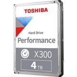 Toshiba X300 3.5" 4000 GB Serial ATA III, Harddisk 3.5", 4000 GB, 7200 rpm, Bulk