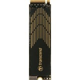 Transcend 240S M.2 1000 GB PCI Express 4.0 3D NAND NVMe, Solid state-drev Sort/Guld, 1000 GB, M.2