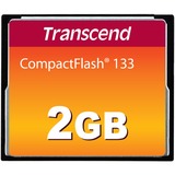 Transcend TS2GCF133 hukommelseskort 2 GB CompactFlash MLC Sort, 2 GB, CompactFlash, MLC, 50 MB/s, 20 MB/s, Sort