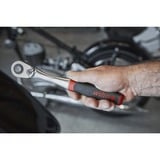 Wiha Omstillingsskralde 1/2", trykknap og kuglefastgørelse, Zyklop Sort/Rød