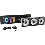 be quiet! Light Wings Pro IO 360mm Reverse, Sag fan Sort