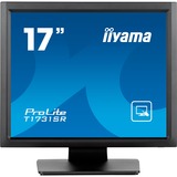 iiyama ProLite T1731SR-B1S computerskærm 43,2 cm (17") 1280 x 1024 pixel SXGA LCD Berøringsskærm Sort, LED-skærm Sort (mat), 43,2 cm (17"), 1280 x 1024 pixel, SXGA, LCD, 5 ms, Sort