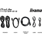 iiyama ProLite T1731SR-B1S computerskærm 43,2 cm (17") 1280 x 1024 pixel SXGA LCD Berøringsskærm Sort, LED-skærm Sort (mat), 43,2 cm (17"), 1280 x 1024 pixel, SXGA, LCD, 5 ms, Sort