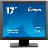 iiyama T1731SR-B1S, LED-skærm Sort (mat)
