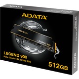 ADATA LEGEND 900 512 GB, Solid state-drev Sort/Guld