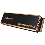 ADATA LEGEND 960 MAX 4 TB M.2 PCI Express 4.0 NVMe 3D NAND, Solid state-drev mørk grå/Guld, 4 TB, M.2, 7400 MB/s