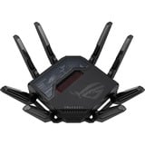 ASUS ROG Rapture GT-BE98 trådløs router 10 Gigabit Ethernet Quad-band (2.4 GHz / 5 GHz-1 / 5 GHz-2 / 6 GHz) Sort Wi-Fi 7 (802.11be), Quad-band (2.4 GHz / 5 GHz-1 / 5 GHz-2 / 6 GHz), Ethernet LAN, Sort, Bordplade router