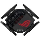 ASUS ROG Rapture GT-BE98 trådløs router 10 Gigabit Ethernet Quad-band (2.4 GHz / 5 GHz-1 / 5 GHz-2 / 6 GHz) Sort Wi-Fi 7 (802.11be), Quad-band (2.4 GHz / 5 GHz-1 / 5 GHz-2 / 6 GHz), Ethernet LAN, Sort, Bordplade router