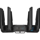 ASUS ROG Rapture GT-BE98 trådløs router 10 Gigabit Ethernet Quad-band (2.4 GHz / 5 GHz-1 / 5 GHz-2 / 6 GHz) Sort Wi-Fi 7 (802.11be), Quad-band (2.4 GHz / 5 GHz-1 / 5 GHz-2 / 6 GHz), Ethernet LAN, Sort, Bordplade router