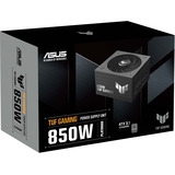 ASUS TUF-GAMING-850P, PC strømforsyning Sort