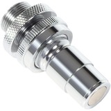 Alphacool ES Schnellverschluss BLH1A PushIn Han IG med skotgennemføring, Forbindelse Chrome