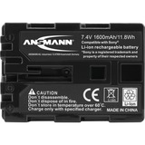 Ansmann A-Son NP FH50 Lithium-Ion (Li-Ion) 700 mAh, Kamera batteri 700 mAh, 7,4 V, Lithium-Ion (Li-Ion)