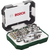 Bosch 2 607 017 322 skruetrækker bit 26 stk, Zyklop Grøn, 26 stk, Hexadecimal (metrisk), Stjerneskruetrækker, PZ 1, PZ 2, PZ 3, PH 1/2/2/3, PZ 1/2/3, S 4/5/6, T 10/15/20/25/30, HEX 3/4/5/6, 314 g, 125 mm