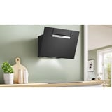 Bosch DWK67FN60 emhætte Vægmonteret Sort 768 m³/t Sort, 768 m³/t, Recirkulerende, A, A, C, 56 dB