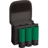 Bosch PRO Impact topnøglesæt 1/2", 3 dele Sort