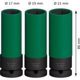 Bosch PRO Impact topnøglesæt 1/2", 3 dele Sort
