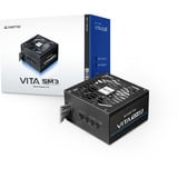 Chieftec VITA SM3 650W, PC strømforsyning Sort