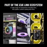 Corsair iCUE LINK LX140-R RGB PWM Reverse, Sag fan Hvid