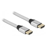 DeLOCK 85366 HDMI-kabel 1 m HDMI Type A (Standard) Sølv Sølv, 1 m, HDMI Type A (Standard), HDMI Type A (Standard), 3D, 48 Gbit/sek., Sølv