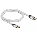 DeLOCK 85366 HDMI-kabel 1 m HDMI Type A (Standard) Sølv Sølv, 1 m, HDMI Type A (Standard), HDMI Type A (Standard), 3D, 48 Gbit/sek., Sølv