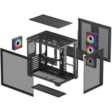 DeepCool CG530 4F, Towerkabinet Sort