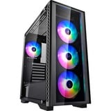 DeepCool Matrexx 50 ADD-RGB 4F Midi Tower Sort, Towerkabinet Sort, Midi Tower, PC, Sort, ATX, EATX, micro ATX, Mini-ITX, Syntetisk ABS, SPCC, Hærdet glas, Spil