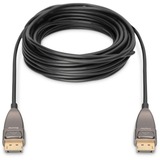 Digitus DisplayPort AOC hybrid fiberkabel, UHD 8K Sort