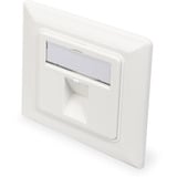 Digitus Tom kasse til Keystone-moduler, 1x RJ-45, Samledåse Hvid
