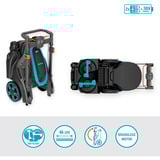 GARDENA Batteridrevet plæneklipper PowerMax Duo 46/36V P4A, klar-til-brug sæt 2, 36 volt (2x18V) Sort/grå