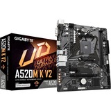 GIGABYTE A520M H, Bundkort 