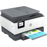 HP OfficeJet Pro 9012e All-in-One-printer, Farve, Printer til Små kontorer, Print, kopiering, scanning, fax, 35-arks ADF; Fremadvendt USB-udskrivning; Scan til e-mail; Tosidet udskrivning; Dual Pass 2-sider ADF, Multifunktionsprinter grå/Lys grå