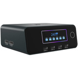 ICY BOX Diamond Charge 2401 GaN-oplader med LCD-TFT display Sort