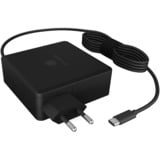 ICY BOX IB-PS101-PD Laptop, Smartphone, Tablet Sort Vekselstrøm Indendørs, Oplader Sort, Indendørs, Vekselstrøm, 20 V, 1,8 m, Sort