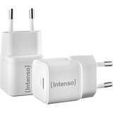 Intenso Power Adapter W30C 2-pack GaN, Oplader Hvid