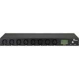 Inter-Tech PDU SA-0816, Strømskinne Sort