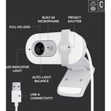 Logitech BRIO 100, Webcam Hvid