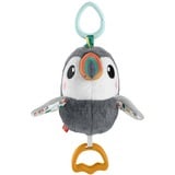 Mattel Flap & Go Toucan, Plysdyr grå/Hvid, Legetøjsfugl, 0 År