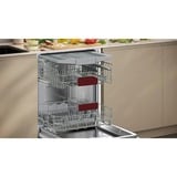 Neff N 50 Fuldt indbygget 14 kuverter B, Opvaskemaskine Fuldt indbygget, Fuld størrelse (60 cm), Sølv, Hvid, Knapper, Trådløs, LED