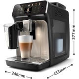 Philips EP5547/90, Kaffe/Espresso Automat Sort/Chrome
