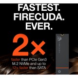 Seagate FireCuda 530 M.2 500 GB PCI Express 4.0 3D TLC NVMe, Solid state-drev Sort, 500 GB, M.2, 7000 MB/s