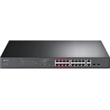 TP-Link TL-SL1218MP netværksswitch Ikke administreret Fast Ethernet (10/100) Strøm over Ethernet (PoE) Sort Sort, Ikke administreret, Fast Ethernet (10/100), Strøm over Ethernet (PoE), Stativ-montering