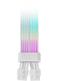 Thermaltake Mod ARGB Snow Cable 8Pin, Kabelstyring Hvid