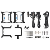 Thermaltake TH240 V2 Ultra EX ARGB CPU AIO væskekøler, Vandkøling Sort