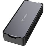 Verbatim CDS-15 Ledningsført USB 3.2 Gen 1 (3.1 Gen 1) Type-C Sort, Grå, Docking station aluminium/Sort, Ledningsført, USB 3.2 Gen 1 (3.1 Gen 1) Type-C, 100 W, 3,5 mm, 1000 Mbit/s, Sort, Grå